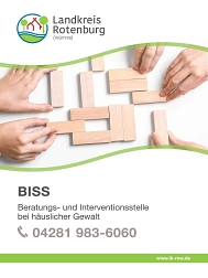 Telefonnummer der BISS, der Beratungs- und Interventionsstelle bei häuslicher Gewalt © Landkreis Rotenburg (Wümme)