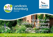 Titelblatt der Broschüre Vorgärten. © Landkreis Rotenburg (Wümme)/NABU Barsinghausen