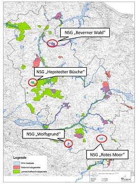 Vier neue Naturschutzgebiete - Verordnung tritt am 1.12.2017 in Kraft © Landkreis Rotenburg (Wümme)