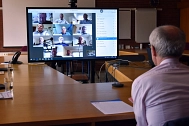 Kreisausschuss per Videokonferenz am 9.4.2020 © Landkreis Rotenburg (Wümme)