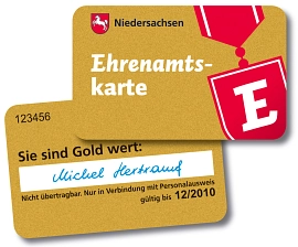 Ehrenamtskarte © Niedersächsischen Ministeriums für Soziales, Gesundheit und Gleichstellung