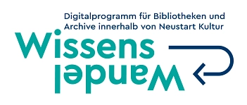Logo Wissenswandel - Digitalprogramm für Bibliotheken und Archive innerhalb von Neustart Kultur © Wissenswandel