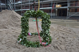 Richtkranz im Sand © Landkreis Rotenburg (Wümme)