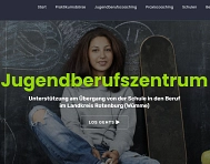 Bild der Startseite des Internetauftritts des Jugendberufszentrums. © Landkreis Rotenburg (Wümme)