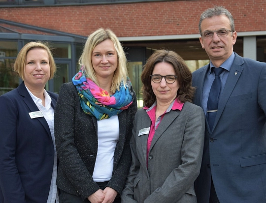Heike von Ostrowski, Frauke Brummund-Gischow, Dr. Emese Stauke und Sven Höhl